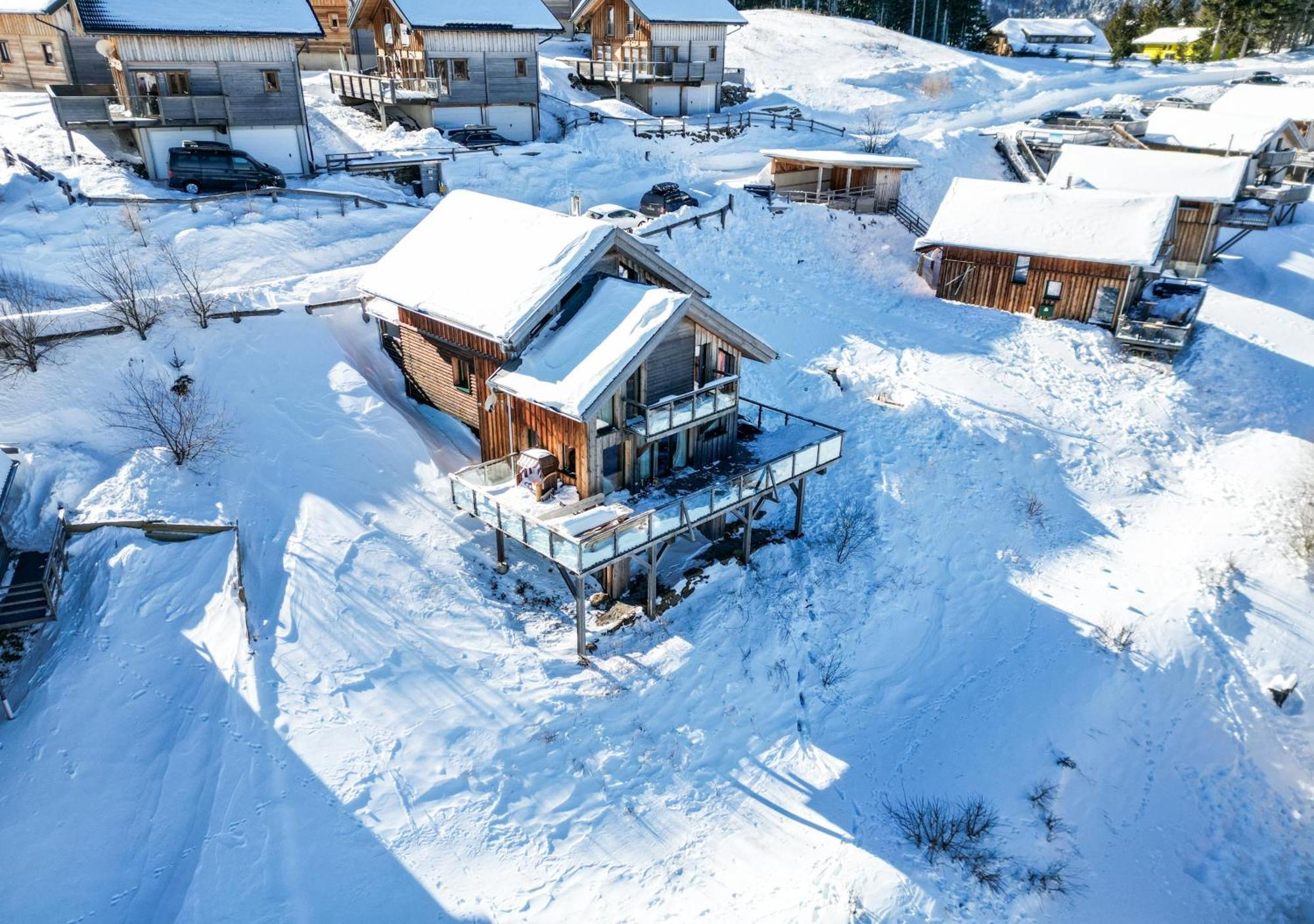 1A Chalet "Wolke" Wandern, Grillen, Wellness Im Traumhaus โวลฟ์สแบร์ก ภายนอก รูปภาพ